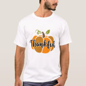 Erntedank inspiriert Typografie T-Shirt (Vorderseite)