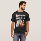 Erntedank ist besser mit Katzen Erntedank Seen T-Shirt (Vorne ganz)