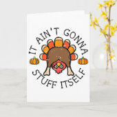 Erntedank It Aint Gonna Stuff selbst Türkei Männer Karte (Gelbe Blume)