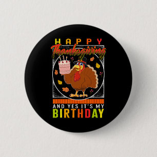 Erntedank Ja Es ist mein Geburtstag Türkei Herbst  Button