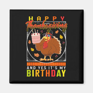 Erntedank Ja Es ist mein Geburtstag Türkei Herbst Magnet
