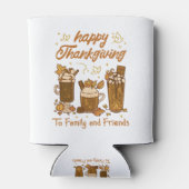 ERNTEDANK KAFFEE GETRÄNKE, GLÜCKLICH DANKELN DOSENKÜHLER (Rückseite)