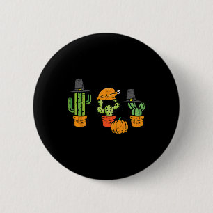 Erntedank Kaktus Niedlich Sukkulente Pflanze Fall Button