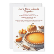 Erntedank Kanada | Cosy Pumpkin Pie Ansammlung