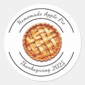 Erntedank Kanada | Pumpkin Pie Delight Runder Aufkleber (Vorderseite)