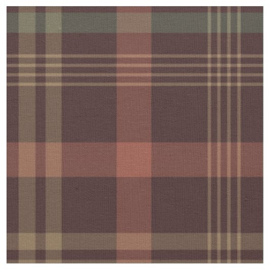 Erntedank kariertes Tartan-Muster Stoff (Nahaufnahme)