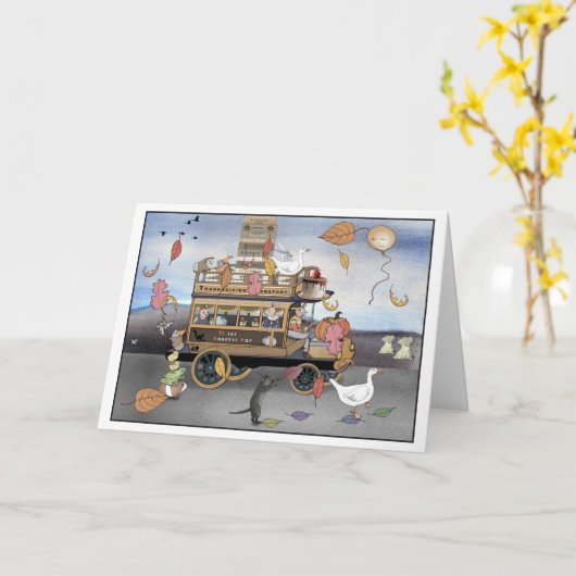 Erntedank Karte (Gelbe Blume)