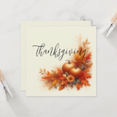 Erntedank Karte (Vorderseite/Rückseite Beispiel)