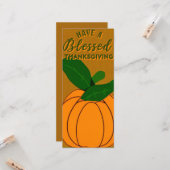 Erntedank Karte (Vorderseite/Rückseite Beispiel)