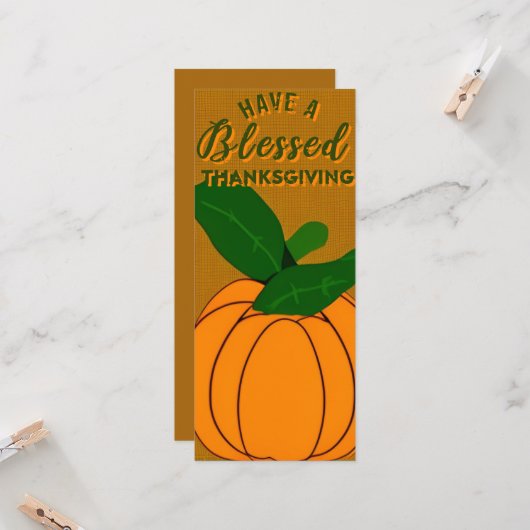 Erntedank Karte (Vorderseite/Rückseite Beispiel)