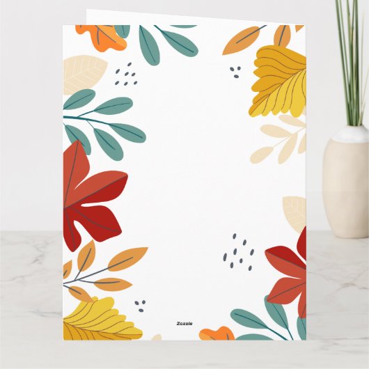 Erntedank Karte (Rückseite)