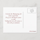 Erntedank-Karte 2014 Feiertagspostkarte (Rückseite)