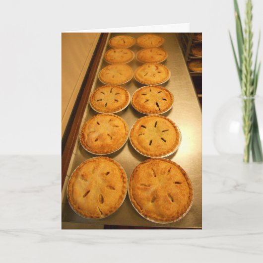 Erntedank-Karte "Baked Pies" Karte (Vorderseite)