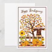 Erntedank-Karte Dankeskarte (Vorne/Hinten)