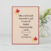 Erntedank-Karte Feiertagskarte (Stehend Vorderseite)