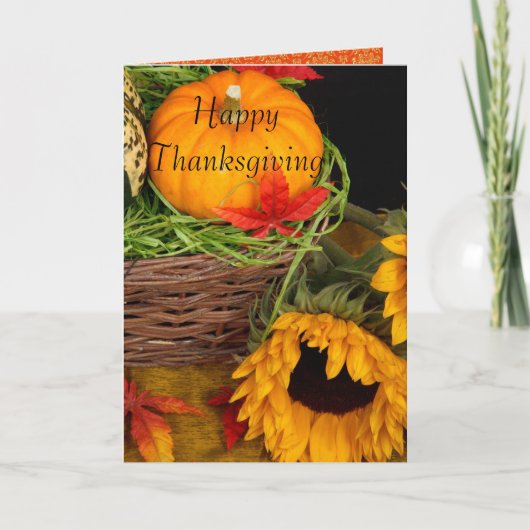 Erntedank-Karte Feiertagskarte (Vorderseite)