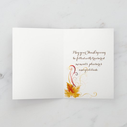 Erntedank-Karte Feiertagskarte (Innenseite)