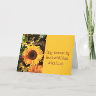 Erntedank-Karte für besondere Freunde und Familie Feiertagskarte