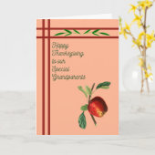 Erntedank-Karte für besondere Großeltern Karte (Gelbe Blume)