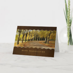 Erntedank-Karte für Herbstbaumen Feiertagskarte