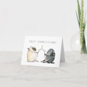 Erntedank-Karte für Mops Karte (Vorderseite)