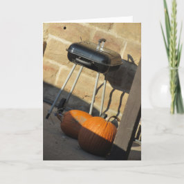 Erntedank-Karte "Grilled Pumpkins" Karte