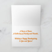 Erntedank-Karte "Grillte Türkei" Karte (Innenseite)