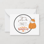 Erntedank-Karte Mitteilungskarte (Vorderseite)