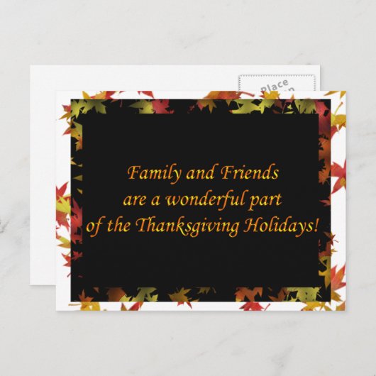 Erntedank - Karten für Familien und Freunde (Vorne/Hinten)