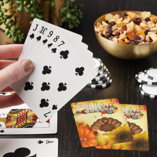 Erntedank Kartenstapel Spielkarten (In Situ)