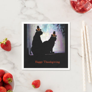 Erntedank Kätzchen Serviette