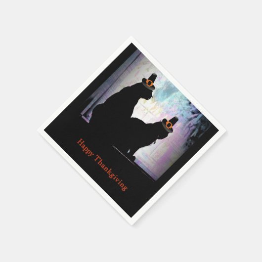 Erntedank Kätzchen Serviette (Ecke)