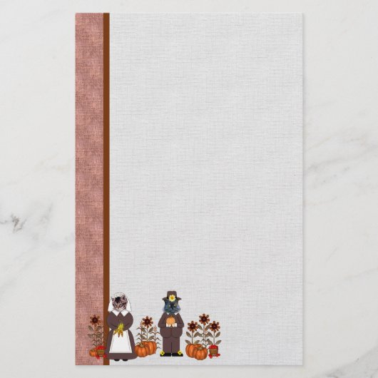 Erntedank-Katzen Briefpapier (Vorderseite)