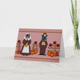 Erntedank Katzen Feiertagskarte