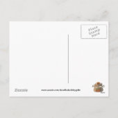 Erntedank Katzen Gruß Postkarte (Rückseite)