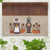 Erntedank-Katzen Handtuch (Gefaltet)