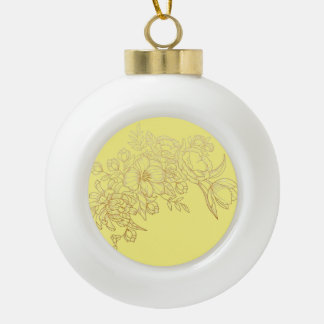 Erntedank Keramik Kugel-Ornament