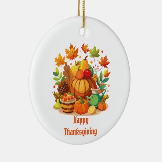 Erntedank Keramik Ornament (Rechts)