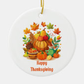 Erntedank Keramik Ornament (Vorne)