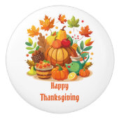 Erntedank Keramikknauf (Vorderseite)