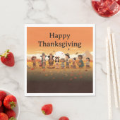 Erntedank Kids 13 Paper Napkin Serviette (Beispiel)