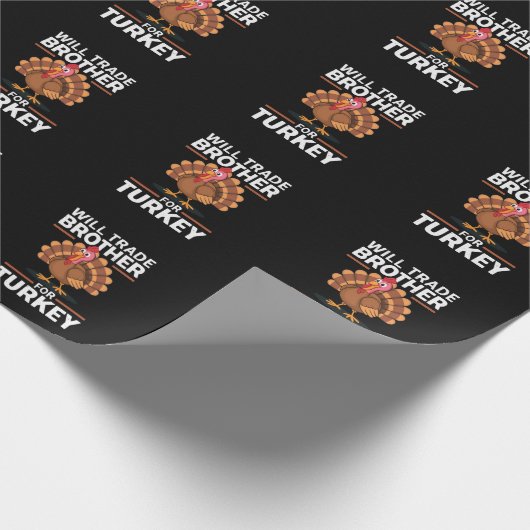 Erntedank Kids wird Brother gegen die Türkei tausc Geschenkpapier (Ecke)