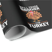 Erntedank Kids wird Brother gegen die Türkei tausc Geschenkpapier (Rolleneckpunkt)