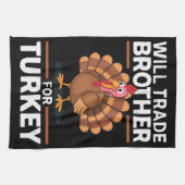 Erntedank Kids wird Brother gegen die Türkei tausc Geschirrtuch (Horizontal)