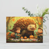 Erntedank Kinder 11 Feiertagskarte (Stehend Vorderseite)