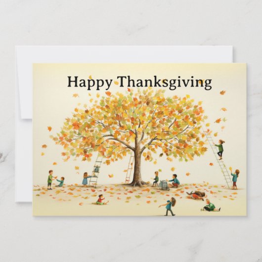 Erntedank Kinder 14 Feiertagskarte (Vorderseite)