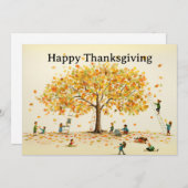 Erntedank Kinder 14 Feiertagskarte (Vorne/Hinten)