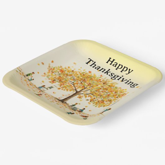 Erntedank Kinder 14 Pappteller (Gewinkelt)