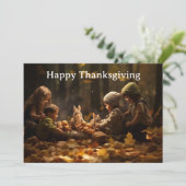 Erntedank Kinder 18 Feiertagskarte (Stehend Vorderseite)