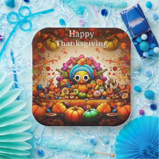 Erntedank Kinder 2 Pappteller (Party)